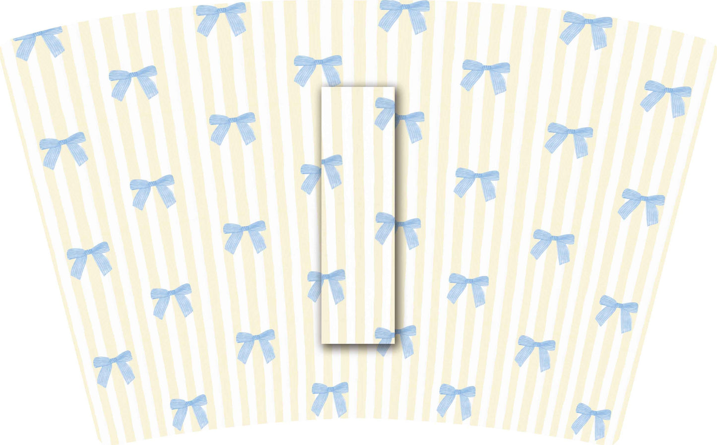 (MID JUNE PRE-ORDER) YELLOW STRIPES WITH BLUE BOWS (TALL ONLY)