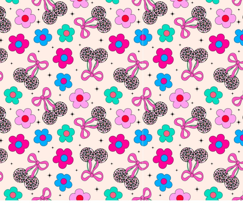 🥤KIDS) LEOPARD CHERRY BOW & FLOWER POWER RETAIL