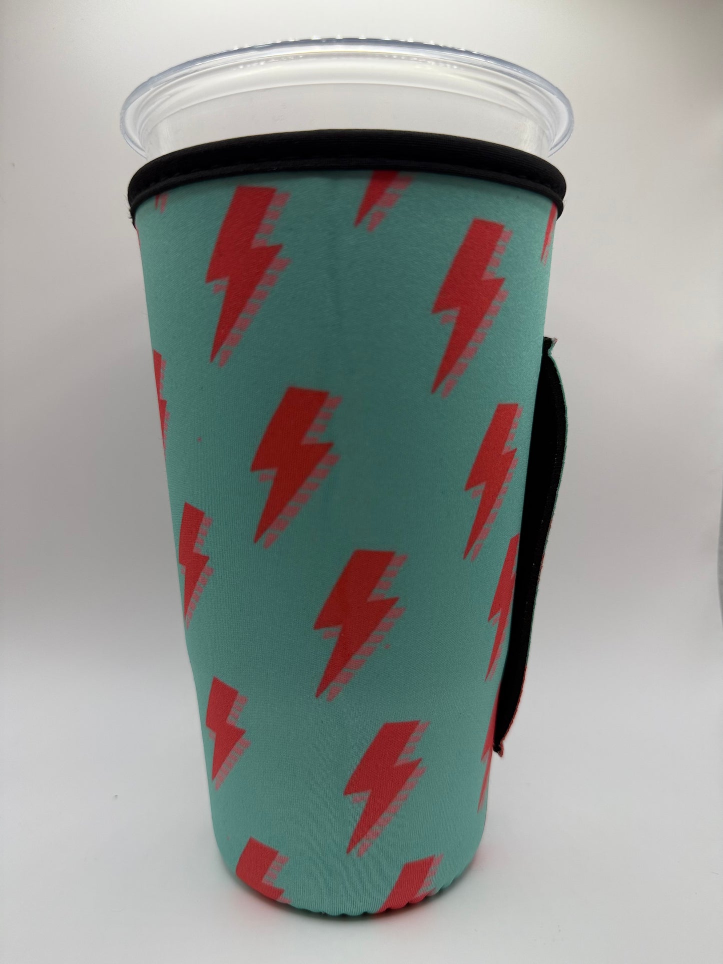 TEAL W/CORAL LIGHTENING (TALL) RETAIL