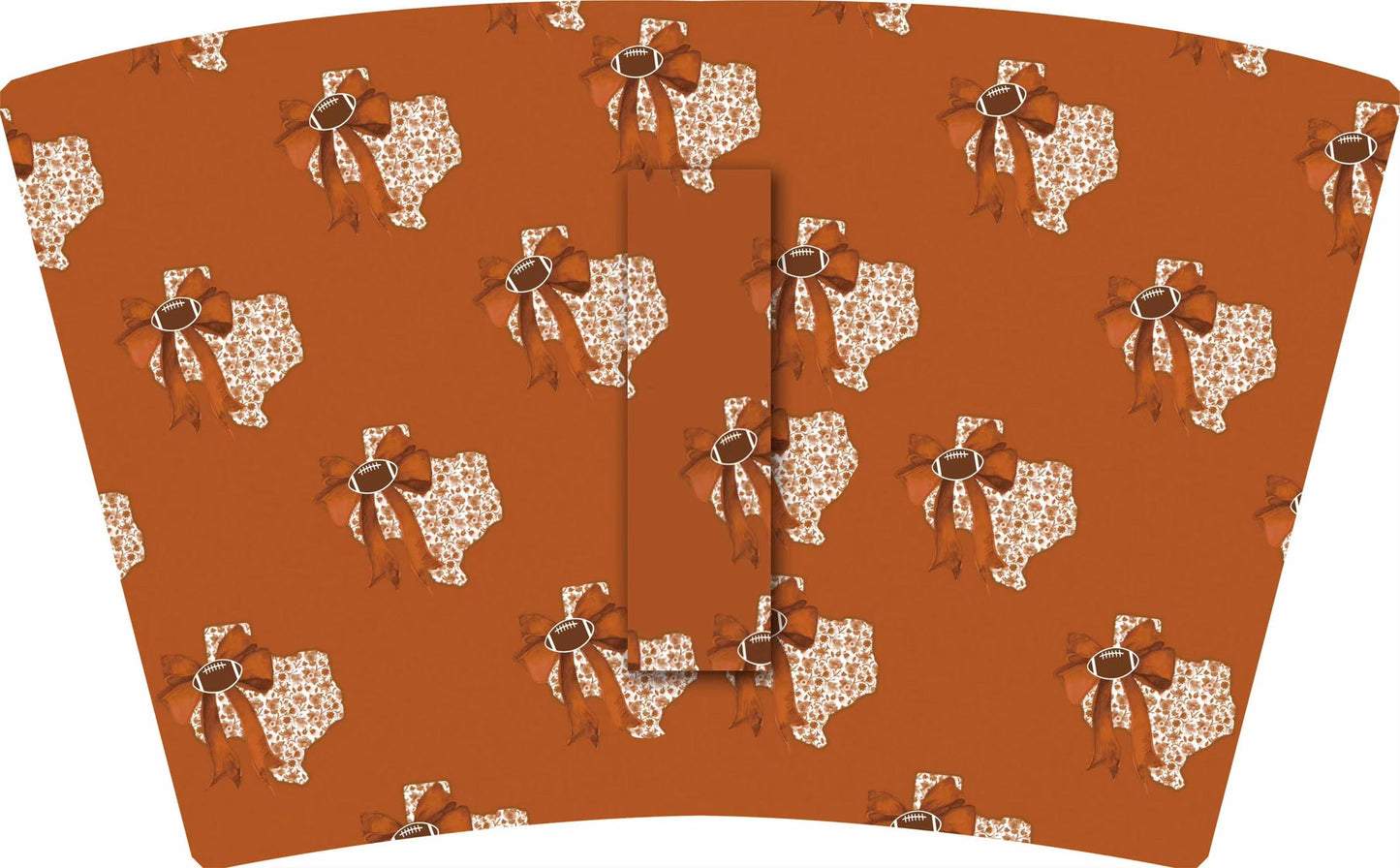 Orange TX STATE WITH BOW TALL RETAIL