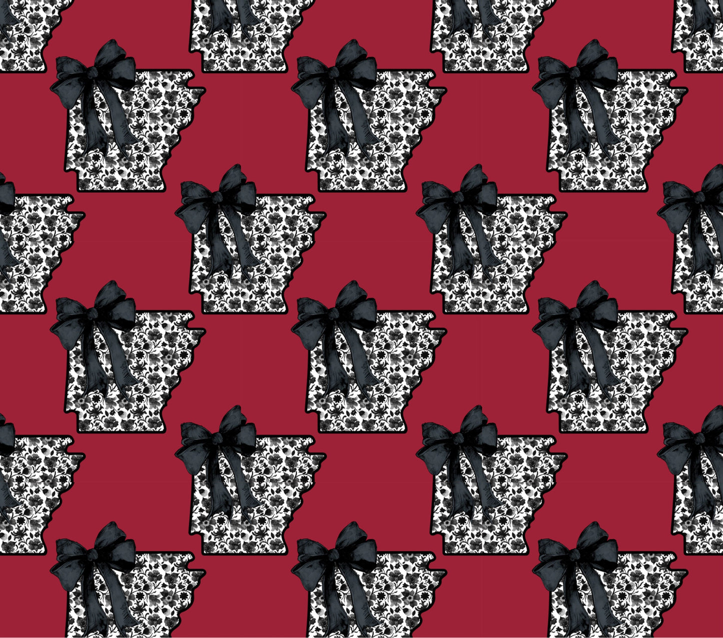 ARKANSAS STATE WITH BOW (TALL) RETAIL