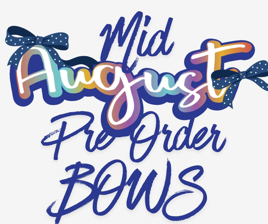 Mid August PreOrder KOOZIES WITH BOWS (TALL SIZE)