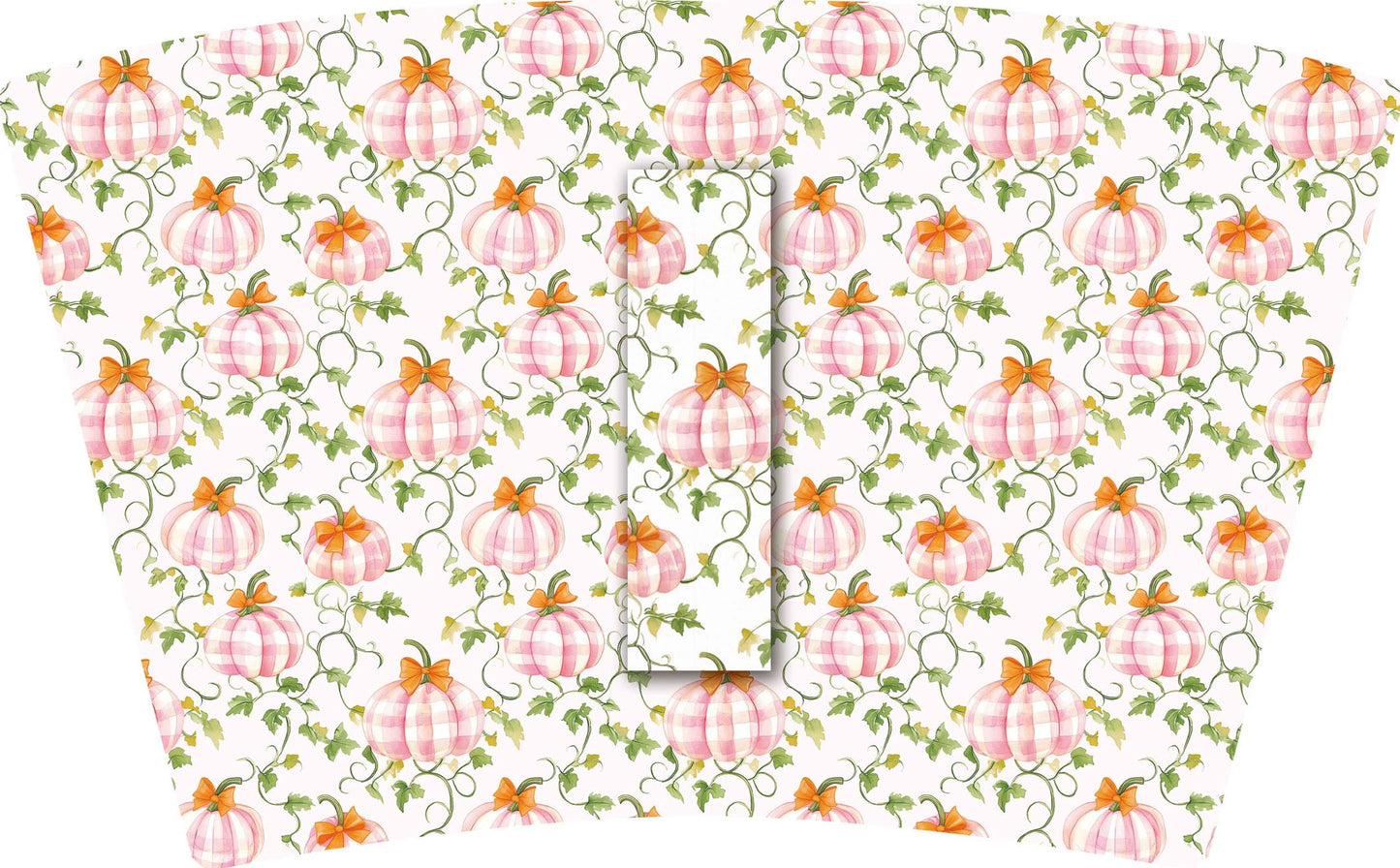 (EARLY SEPTEMBER PRE-ORDER) PINK GINGHAM PUMPKINS (TALL ONLY)