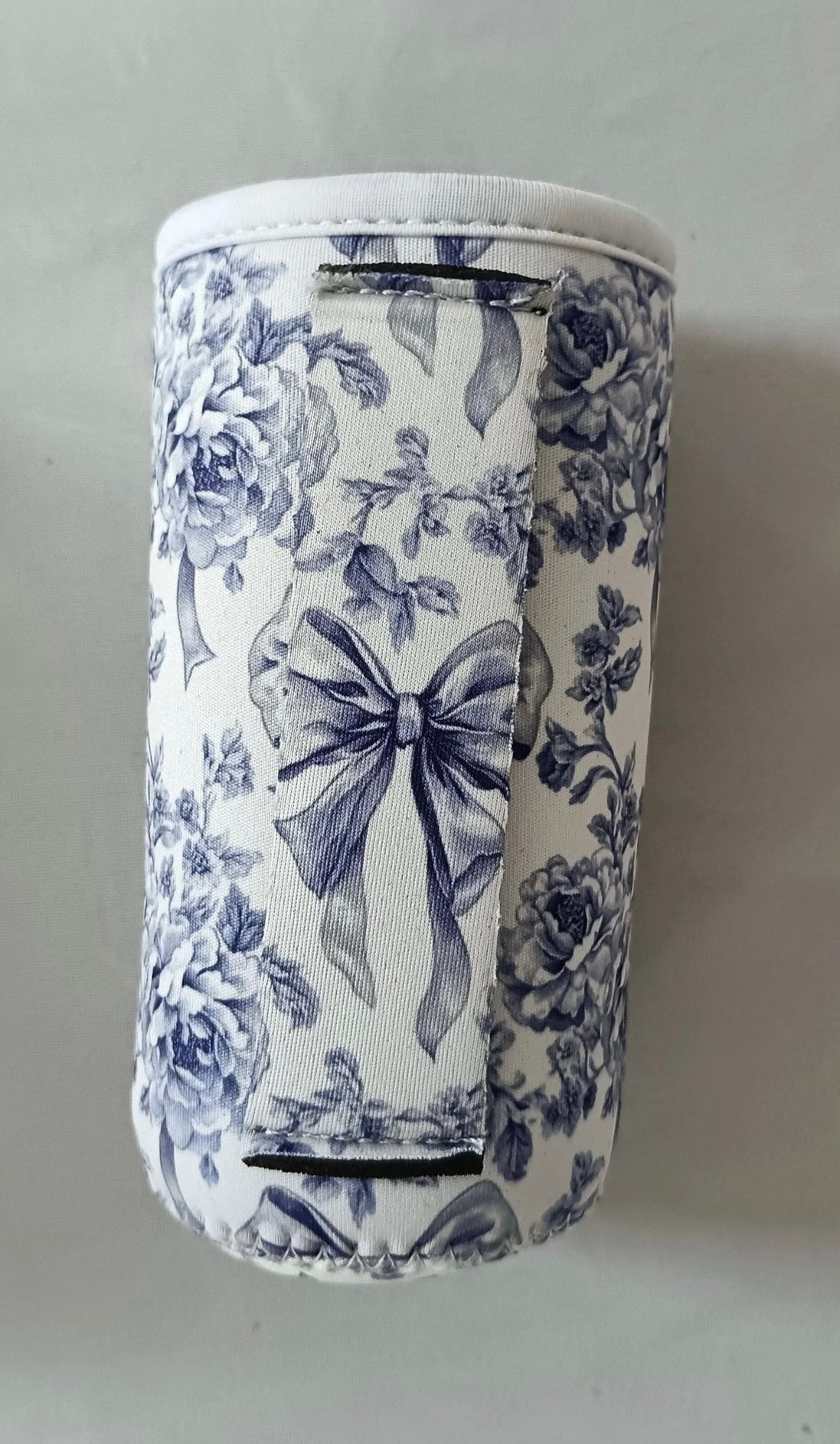 Tall Slim Can Koozie- Blue Jacobean RETAIL