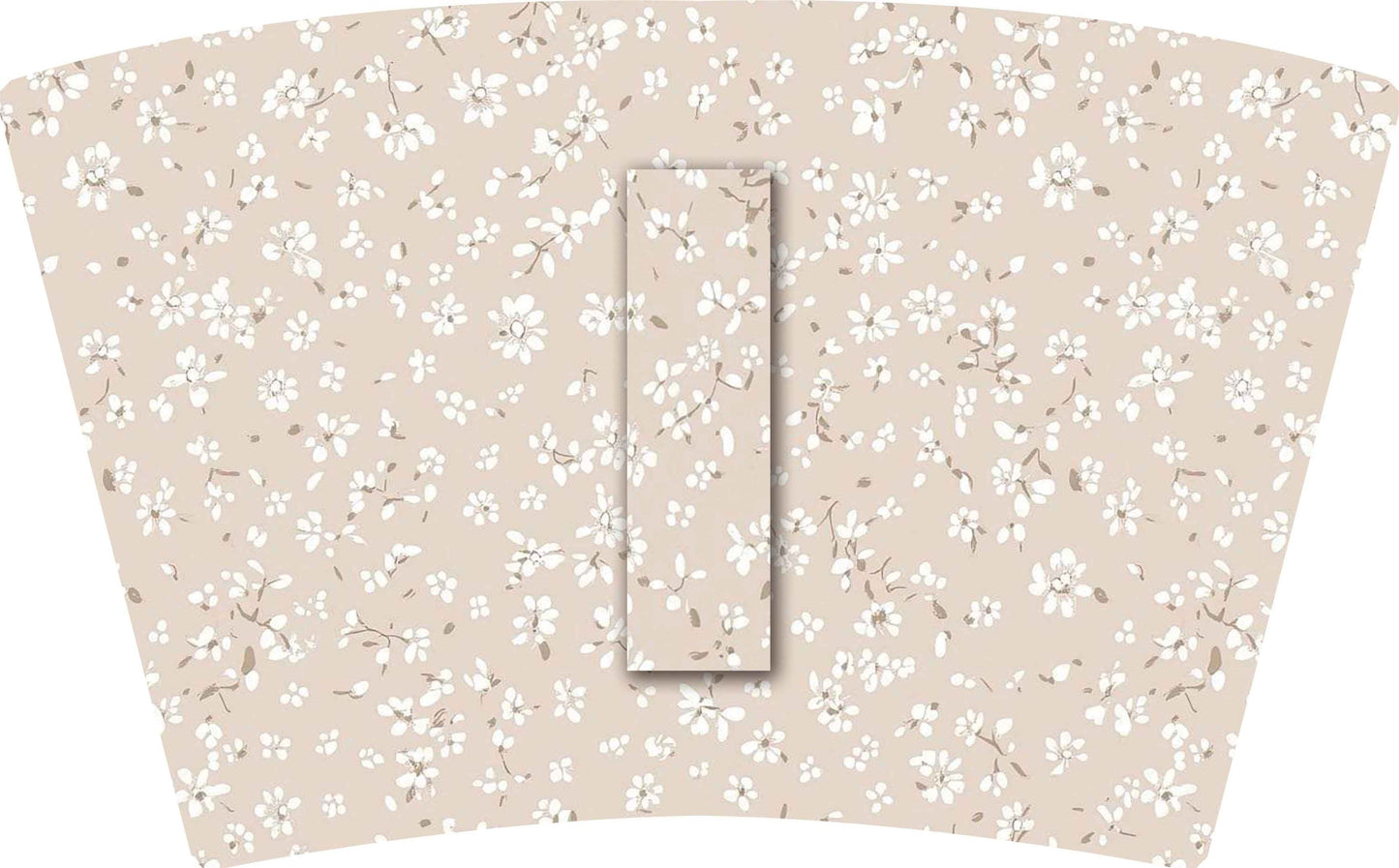 (MID JUNE PRE-ORDER) TAN with WHITE FLOWERS   (TALL ONLY)