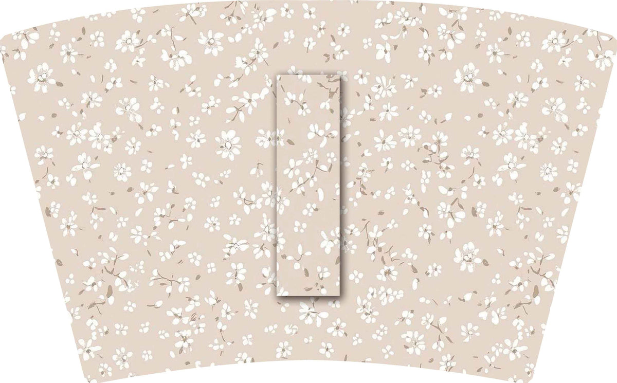(MID OCTOBER PRE-ORDER) TAN with WHITE FLOWERS   (TALL ONLY)