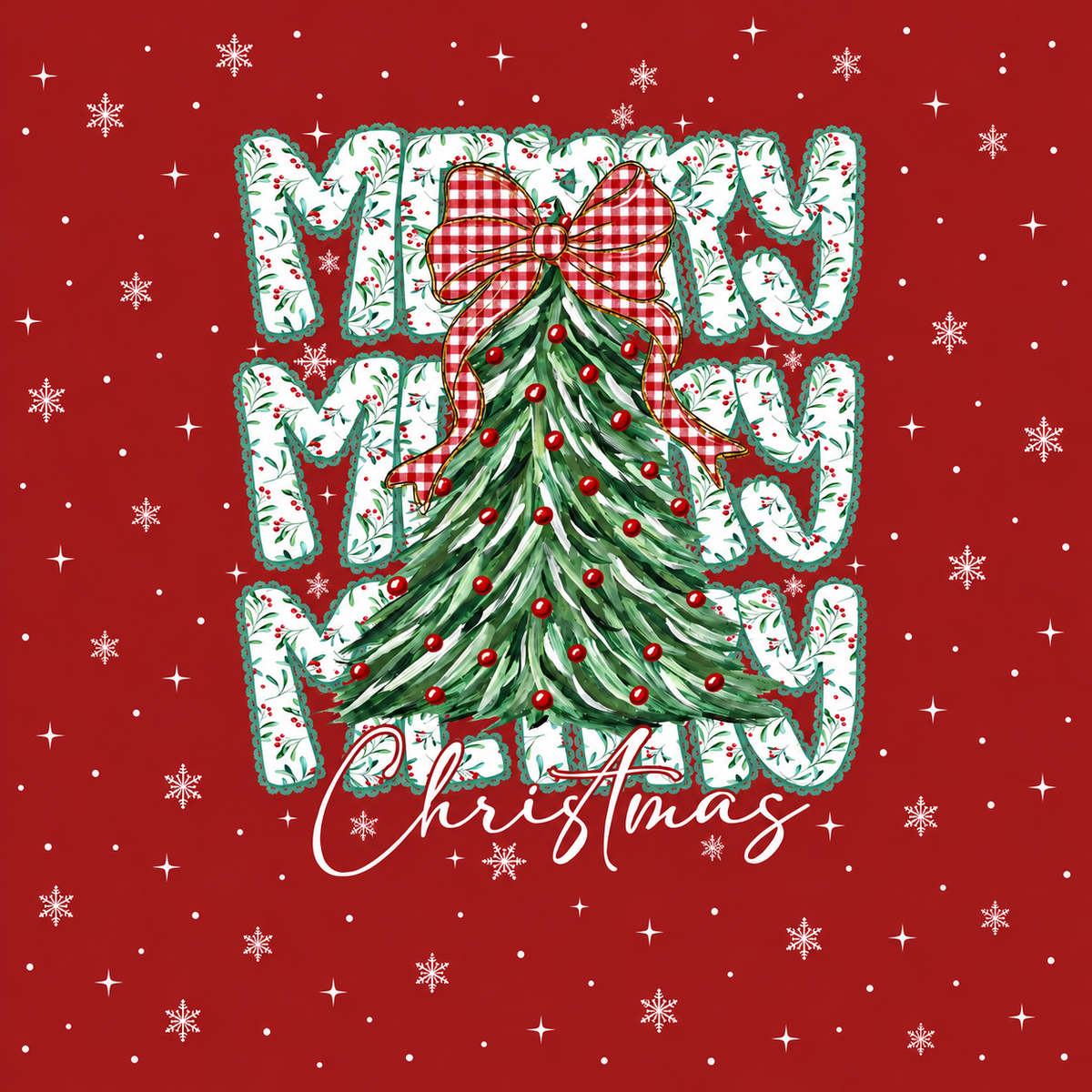 (LATE NOVEMBER PRE-ORDER) Christmas- MERRY Christmas (TALL ONLY)