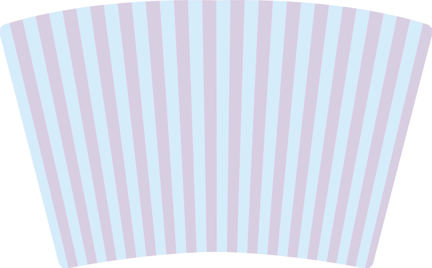 (MID AUGUST PRE-ORDER) Blue & Lavender Stripes with Lavender  Bow (TALL ONLY)