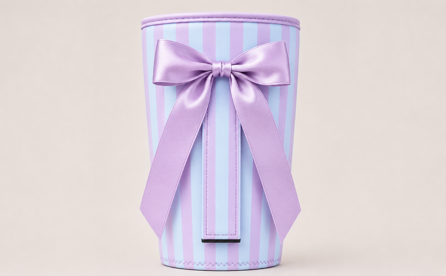 (MID AUGUST PRE-ORDER) Blue & Lavender Stripes with Lavender  Bow (TALL ONLY)