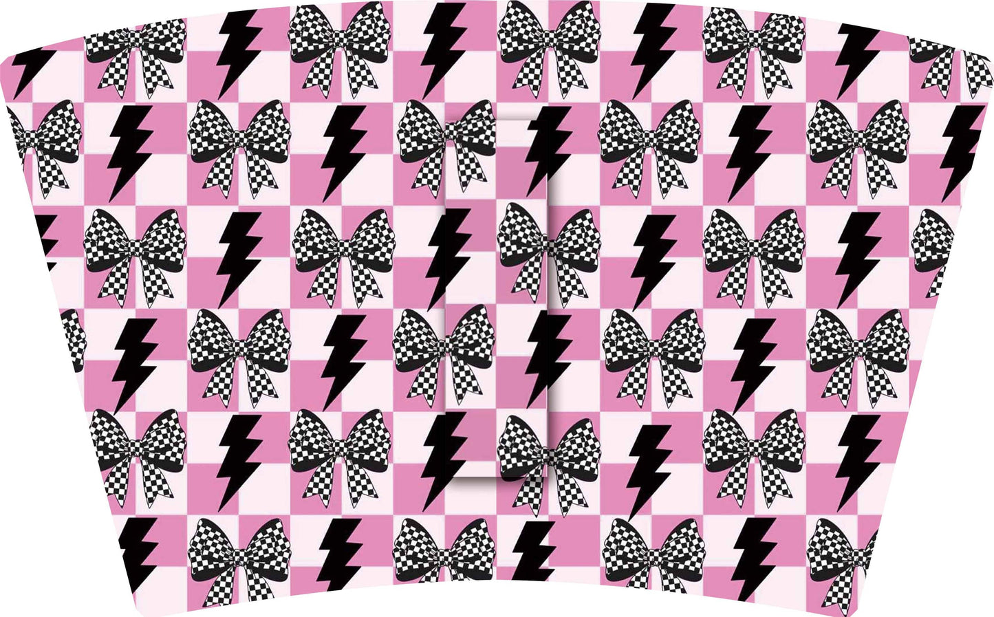 (MID JUNE PRE-ORDER) CHECKERED BOWS & LIGHTENING     (TALL ONLY)