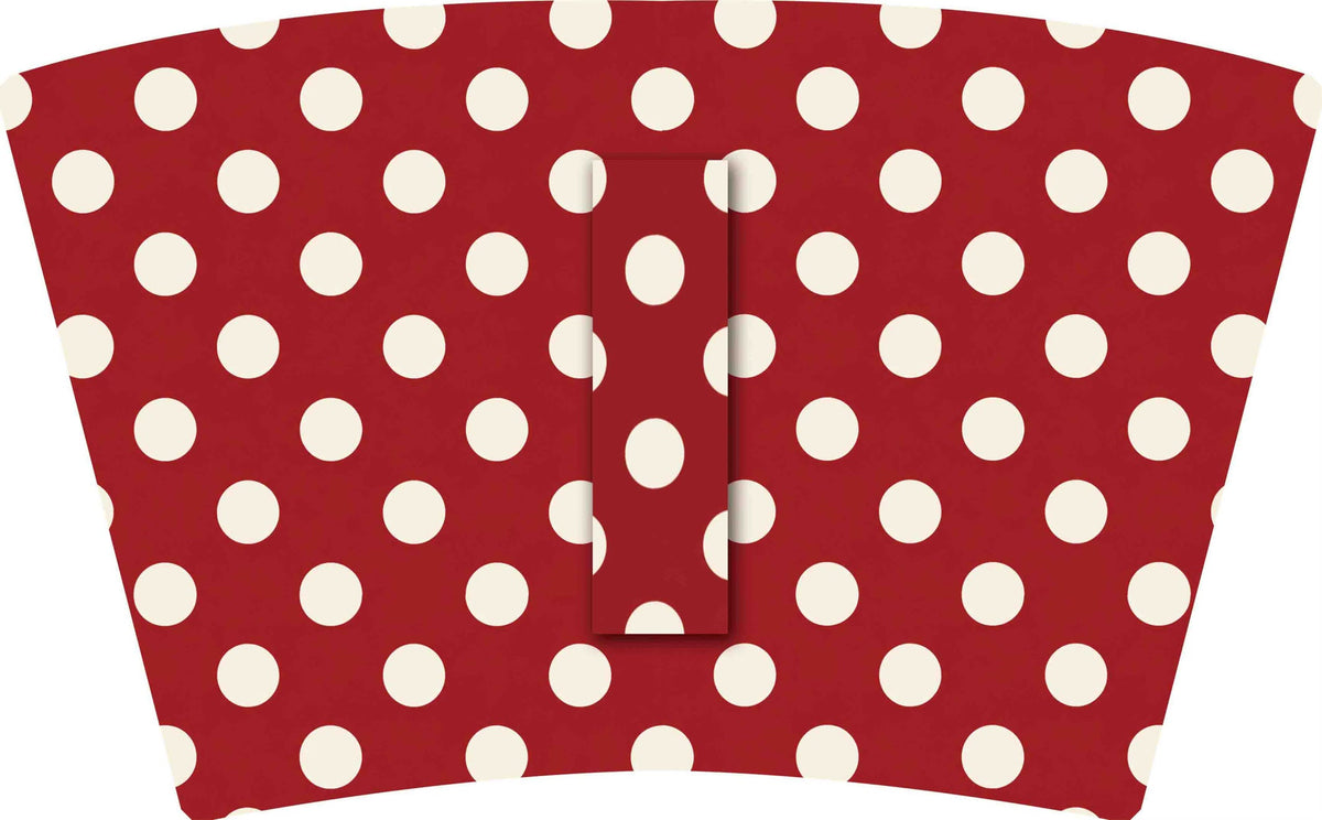 (MID OCTOBER PRE-ORDER) Crimson & Cream Dots (Sorority Inspired -DELTA SIGMA THETA) (TALL ONLY)