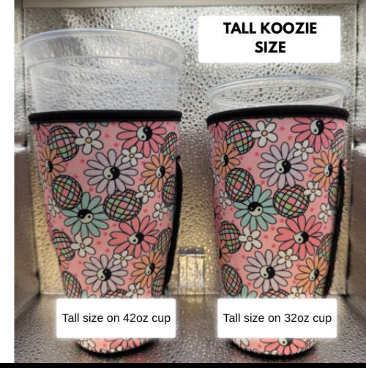 TALL KOOZIE EXAMPLE ON CUP
