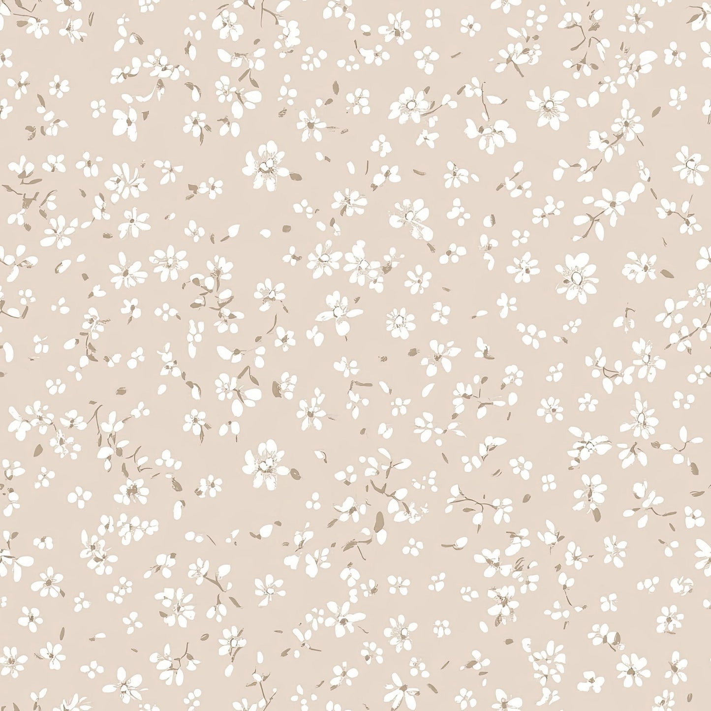 (MID JUNE PRE-ORDER) TAN with WHITE FLOWERS   (TALL ONLY)