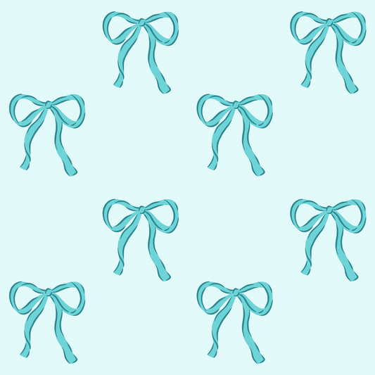 (MID OCTOBER PRE-ORDER) Teal Bows (TALL ONLY)