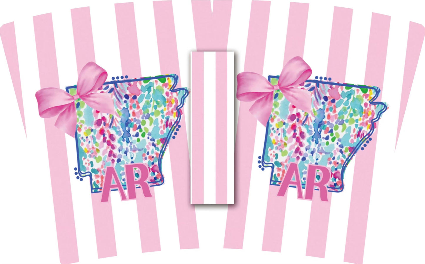 ARKANSAS Stripes WITH BOWS (TALL ONLY)