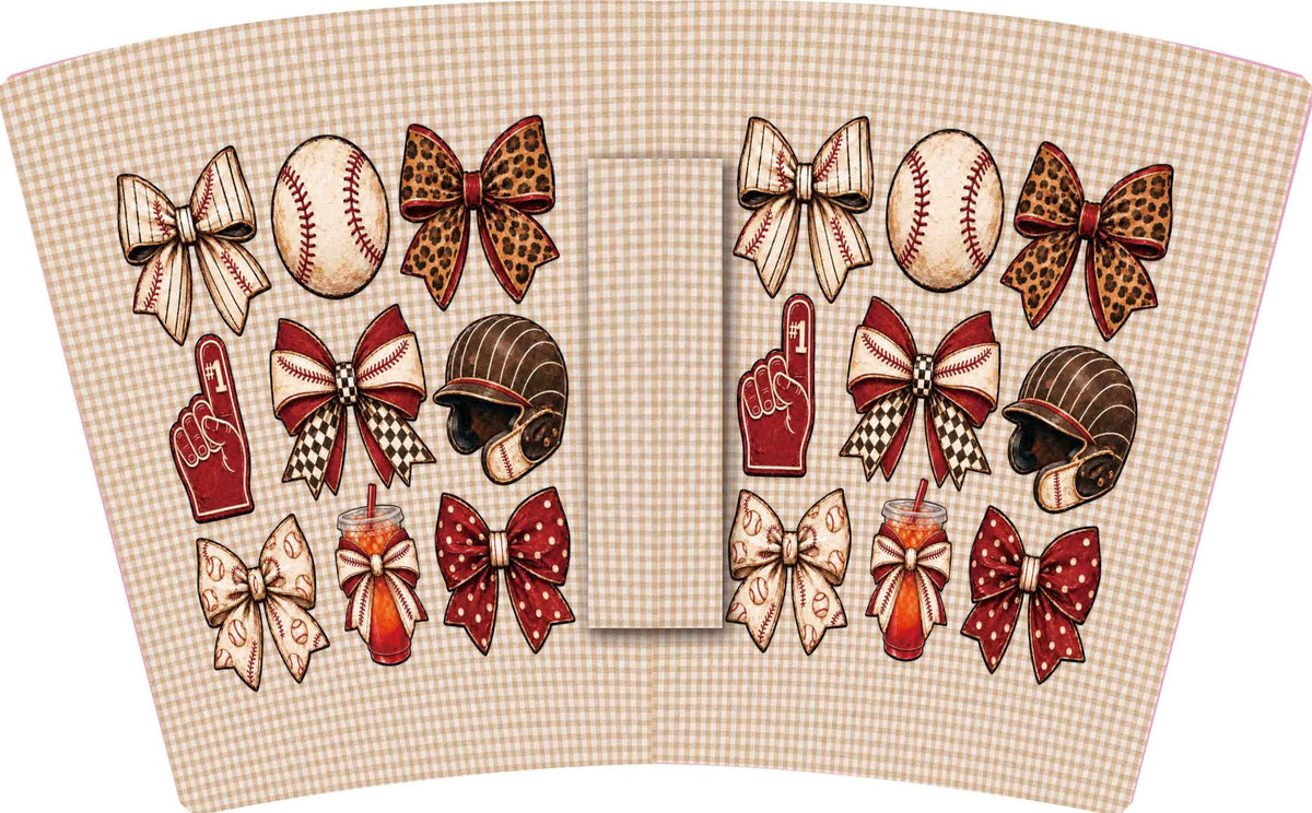 (MID OCTOBER PRE-ORDER) Baseball-Tan Gingham (TALL ONLY)