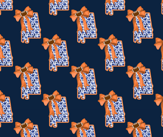 Navy & Orange AL STATE AUB (TALL)