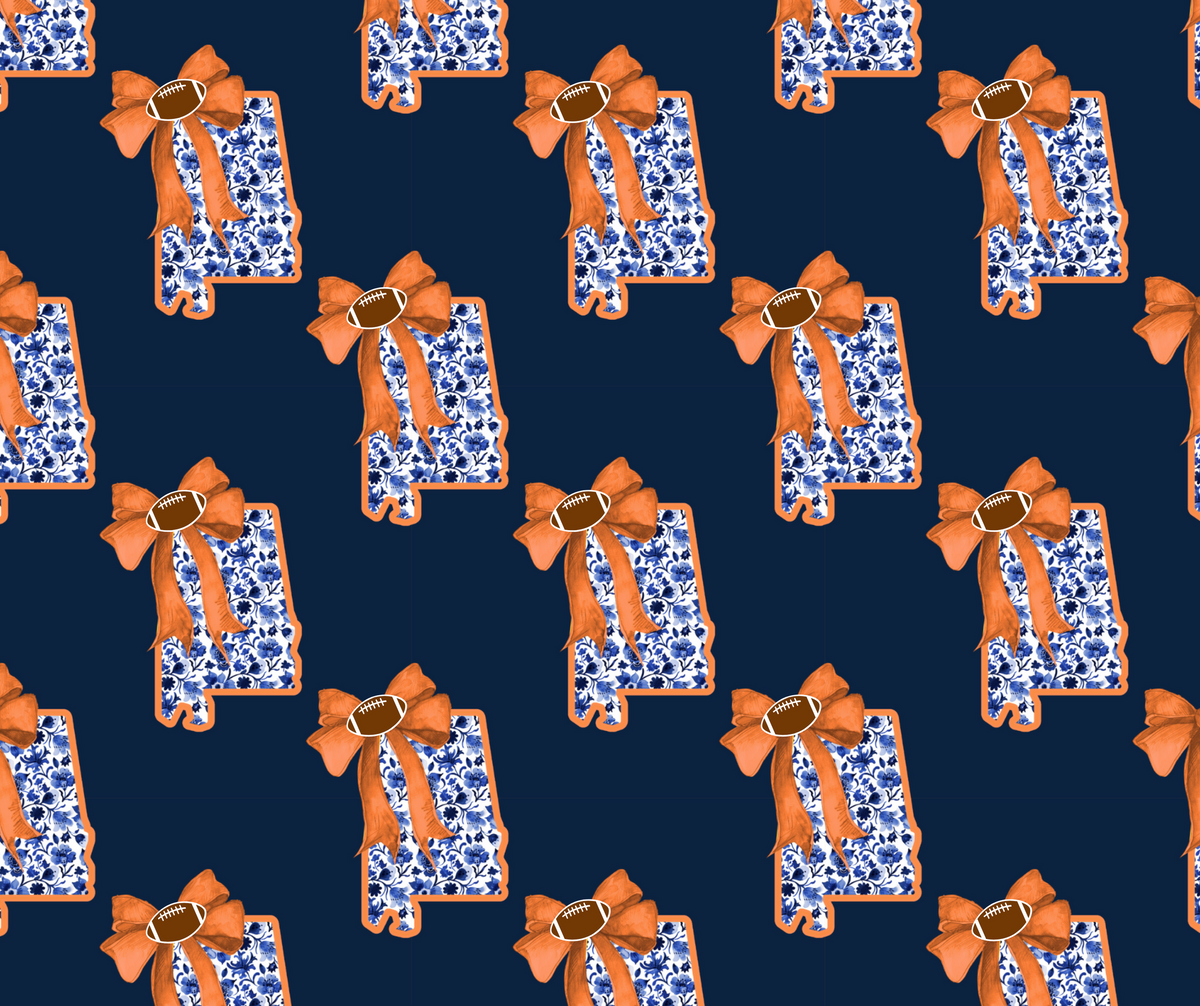 (MID OCTOBER PRE-ORDER) 
Navy & Orange AL STATE AUB (TALL ONLY)