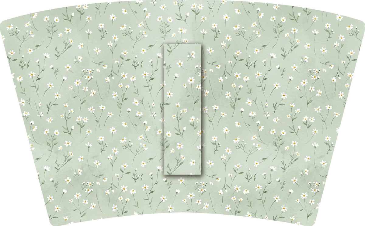 (MID OCTOBER PRE-ORDER) Light Green with white flowers  (TALL ONLY)
