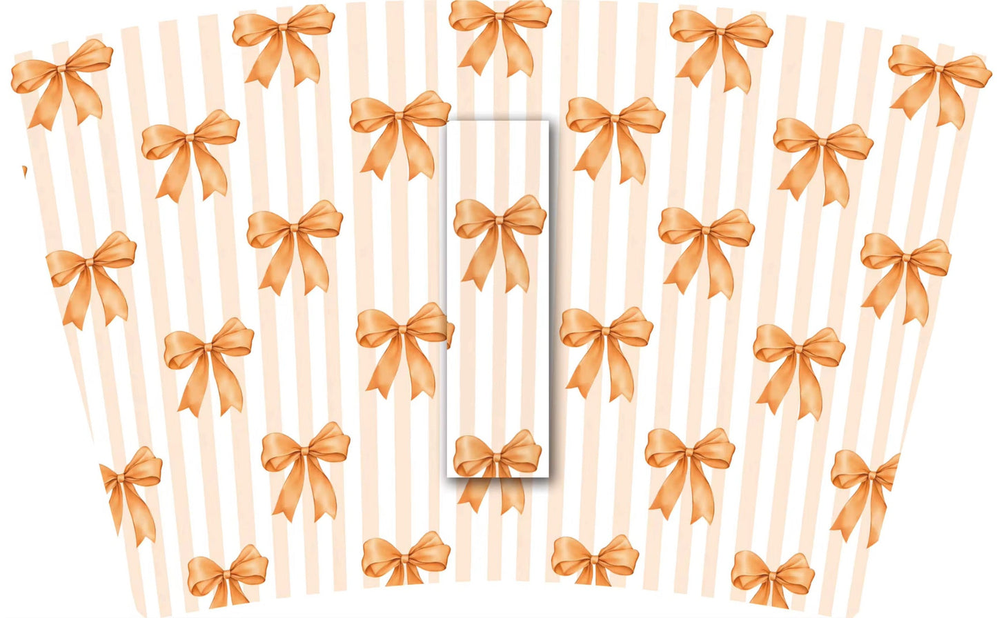 (EARLY SEPTEMBER PRE-ORDER) Orange Stripes & Bows (TALL ONLY)