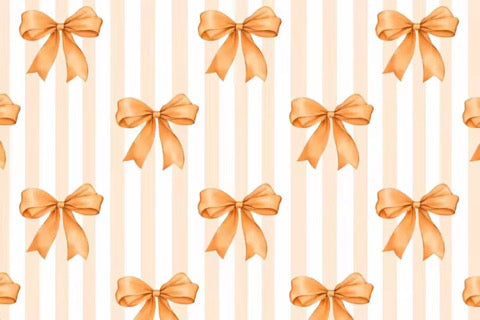 (EARLY SEPTEMBER PRE-ORDER) Orange Stripes & Bows (TALL ONLY)