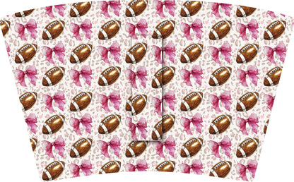 FOOTBALLS & PINK BOWS (TALL ONLY)
