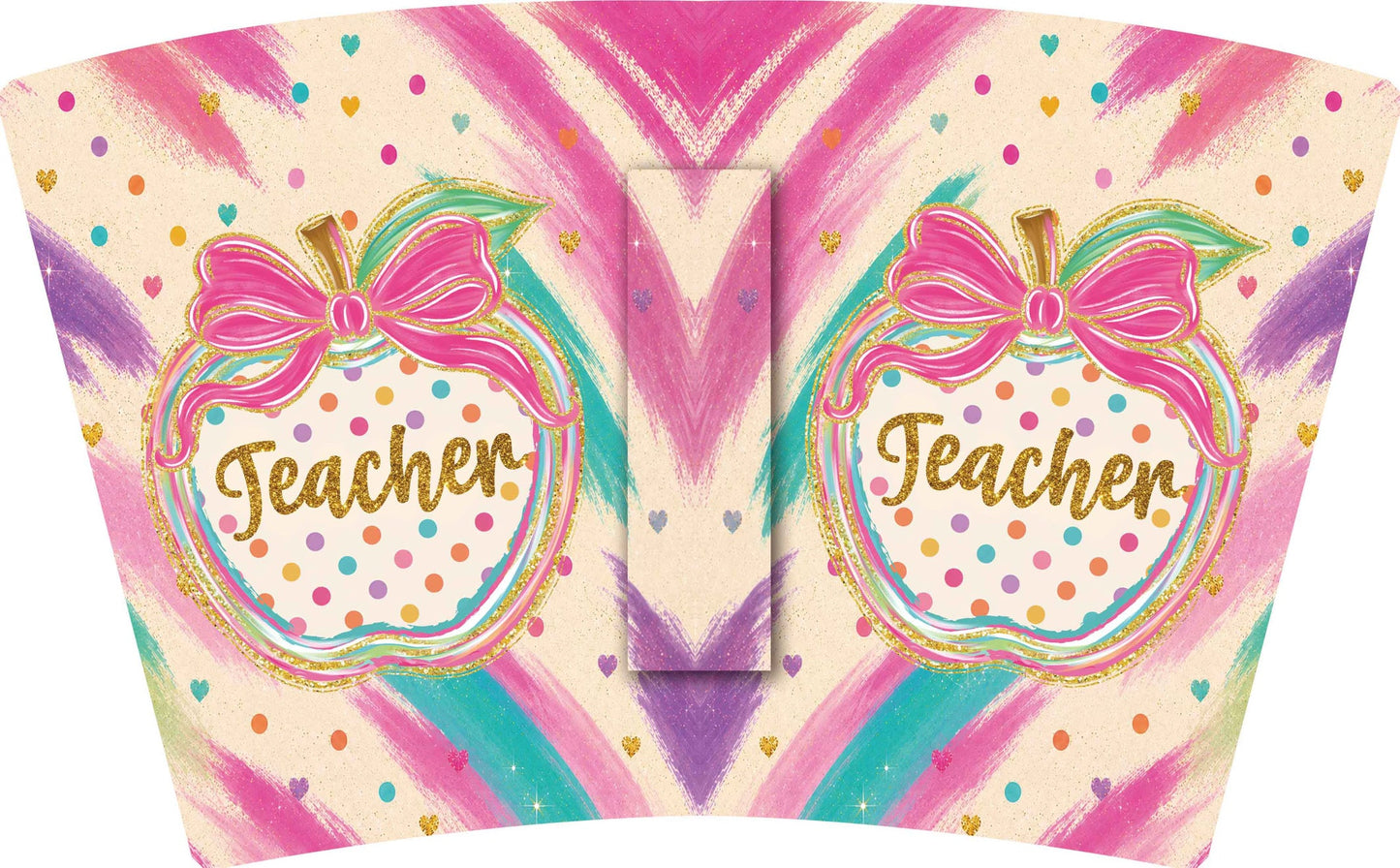 (EARLY SEPTEMBER PRE-ORDER) Teacher- Polka Dot Apple(TALL ONLY)