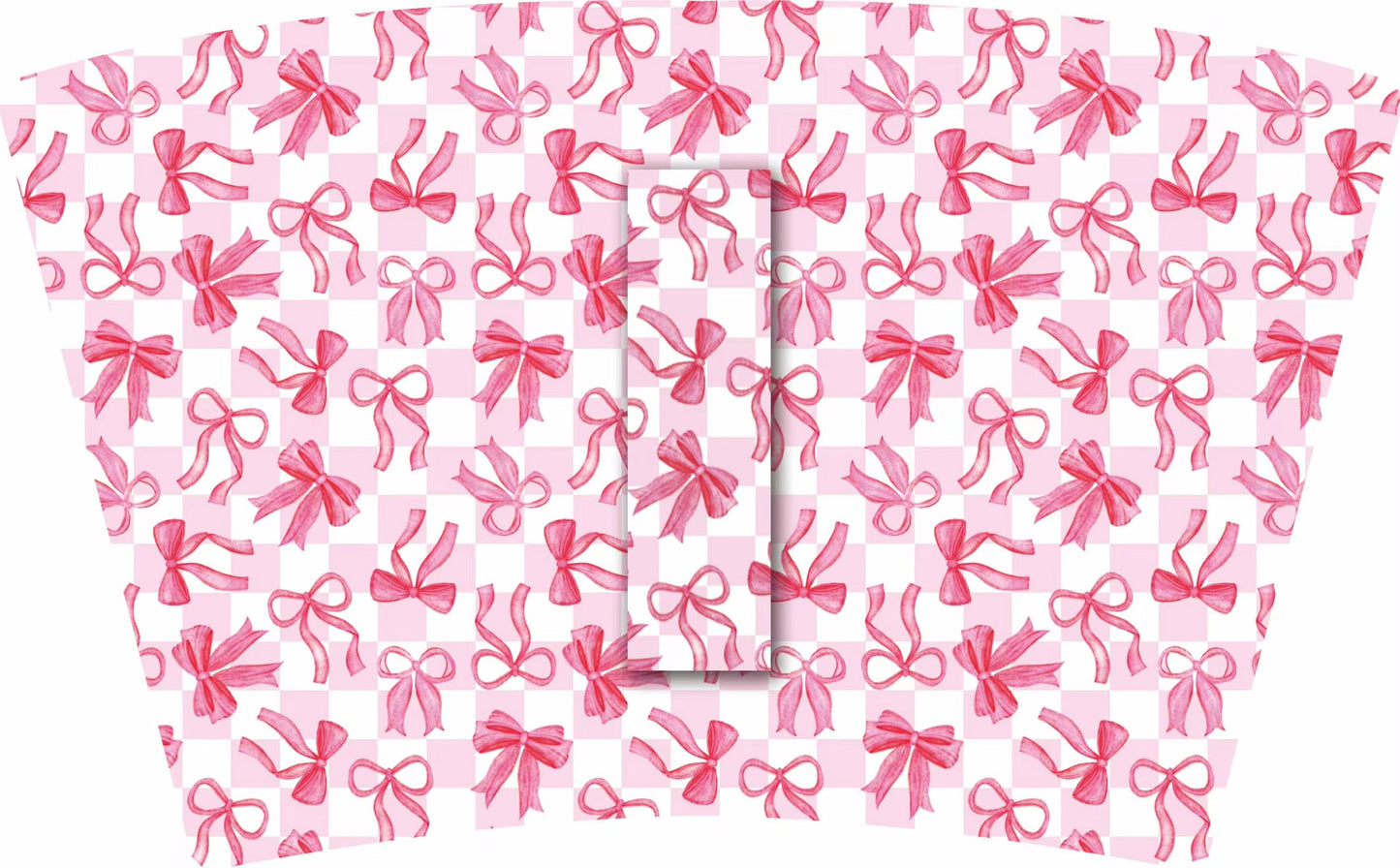 LM-
PINK CHECKERED BOWS   (TALL ONLY)