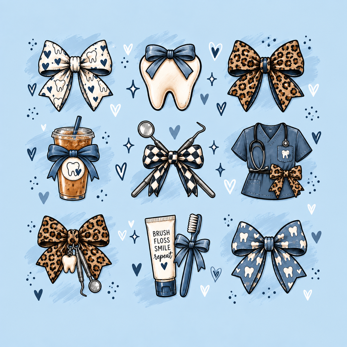 (MID OCTOBER PRE-ORDER) Blue Dental  (TALL ONLY)