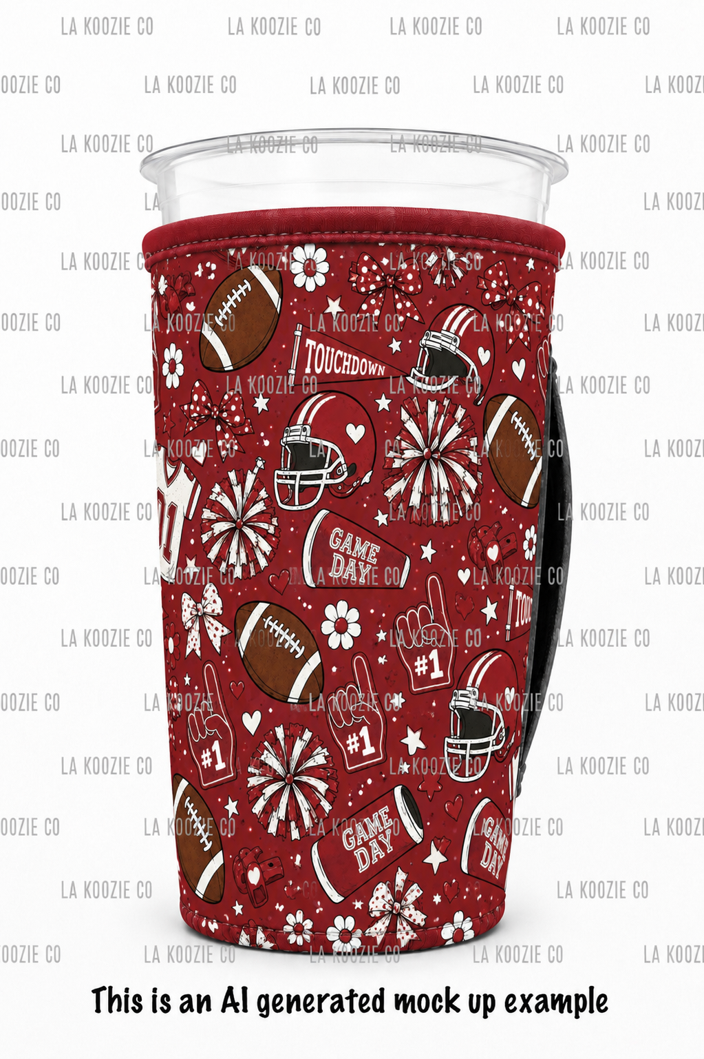 (EARLY SEPTEMBER PRE-ORDER) CRIMSON & WHITE FOOTBALL (TALL ONLY)