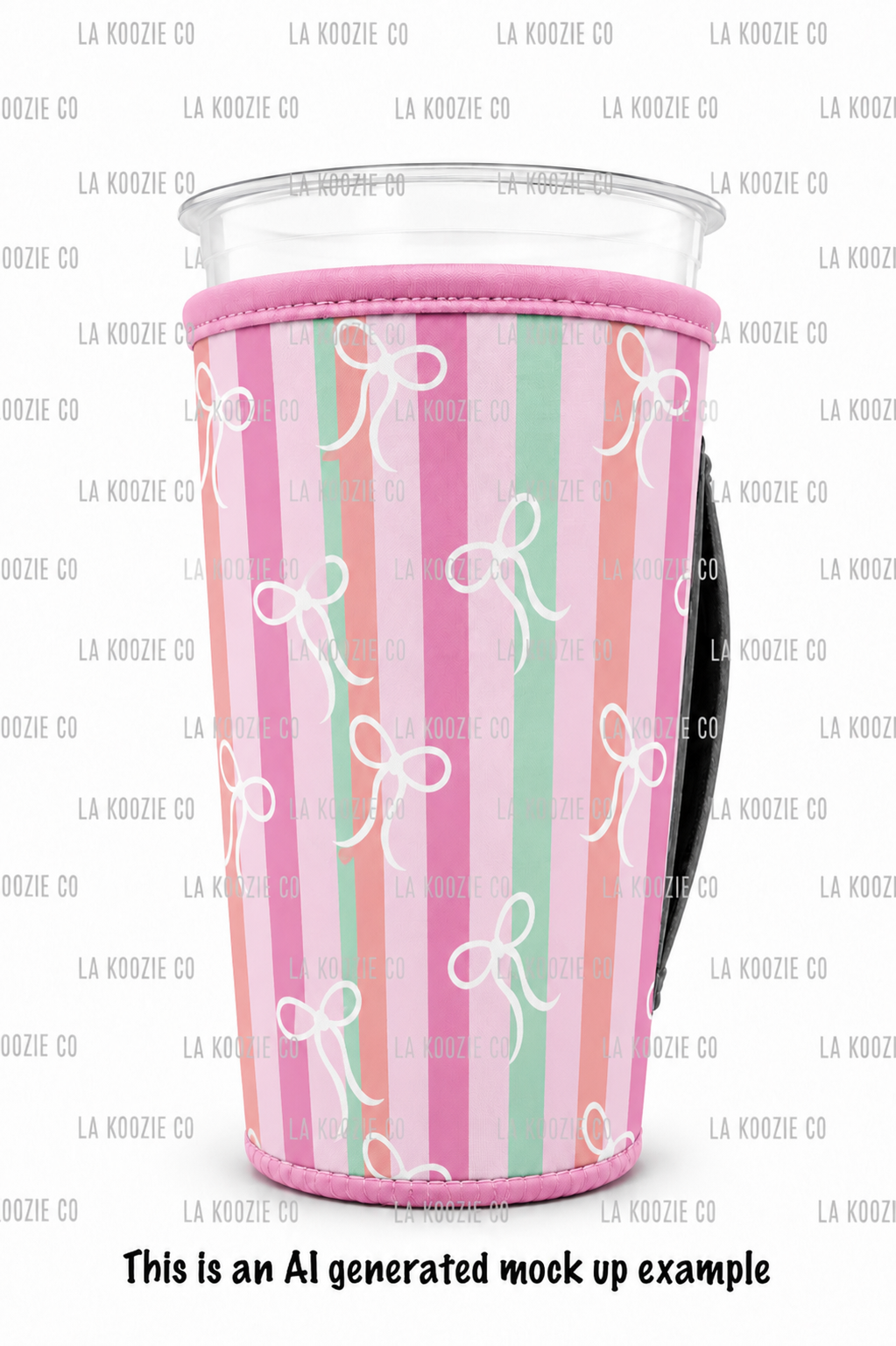 (EARLY SEPTEMBER PRE-ORDER)  SHERBET STRIPES WHITE BOWS (TALL ONLY)