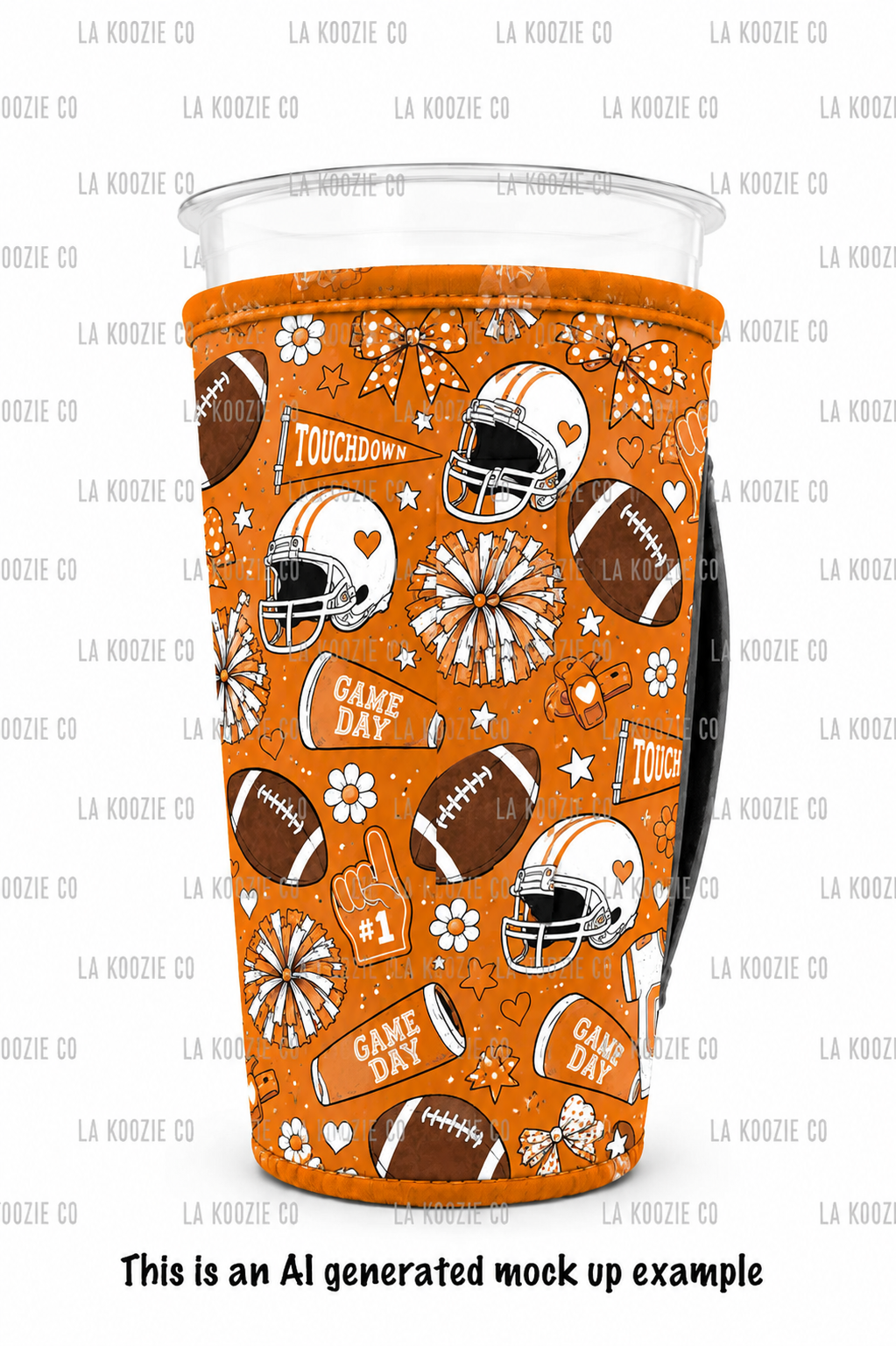 (EARLY SEPTEMBER PRE-ORDER) ORANGE & BLACK FOOTBALL (TALL ONLY)