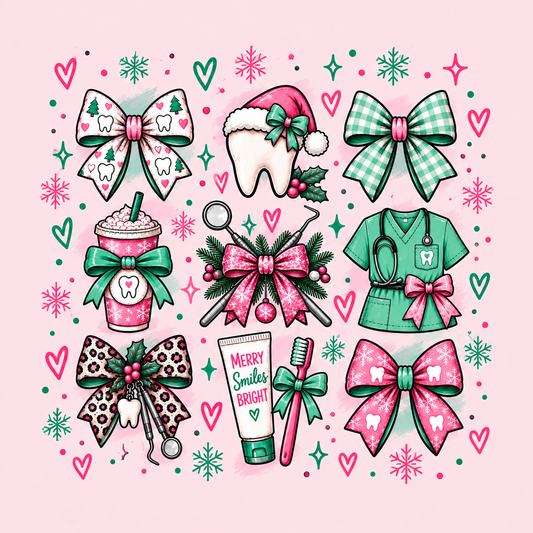 (MID OCTOBER PRE-ORDER) Pink Christmas Dental  (TALL ONLY)