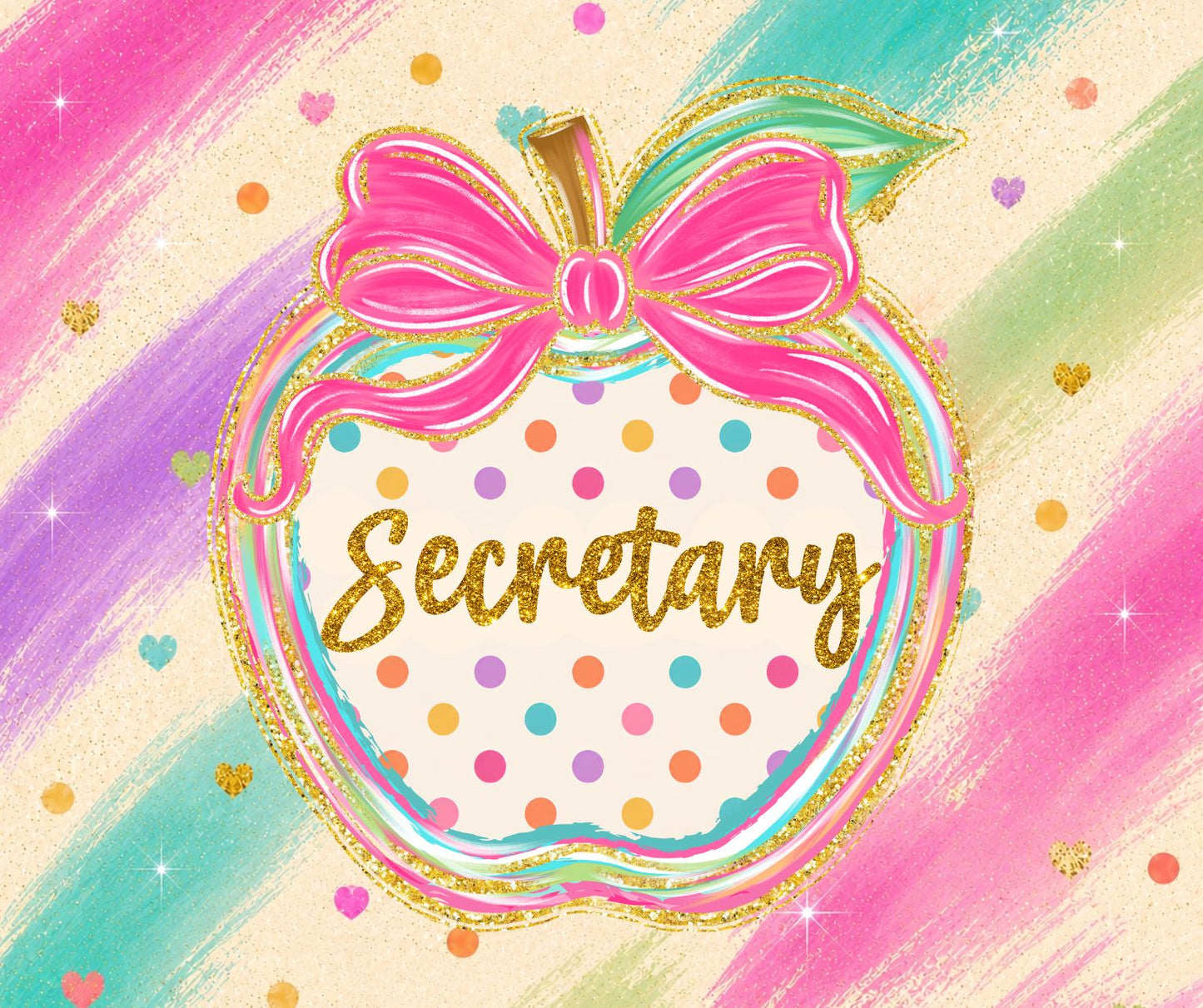 (MID AUGUST PRE-ORDER) SECRETARY- Polka Dot Apple (TALL ONLY)