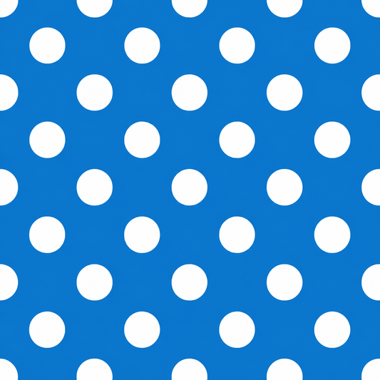 (MID OCTOBER PRE-ORDER) Azure Blue  & White Dots (Sorority Inspired -ALPHA DELTA PI) (TALL ONLY)