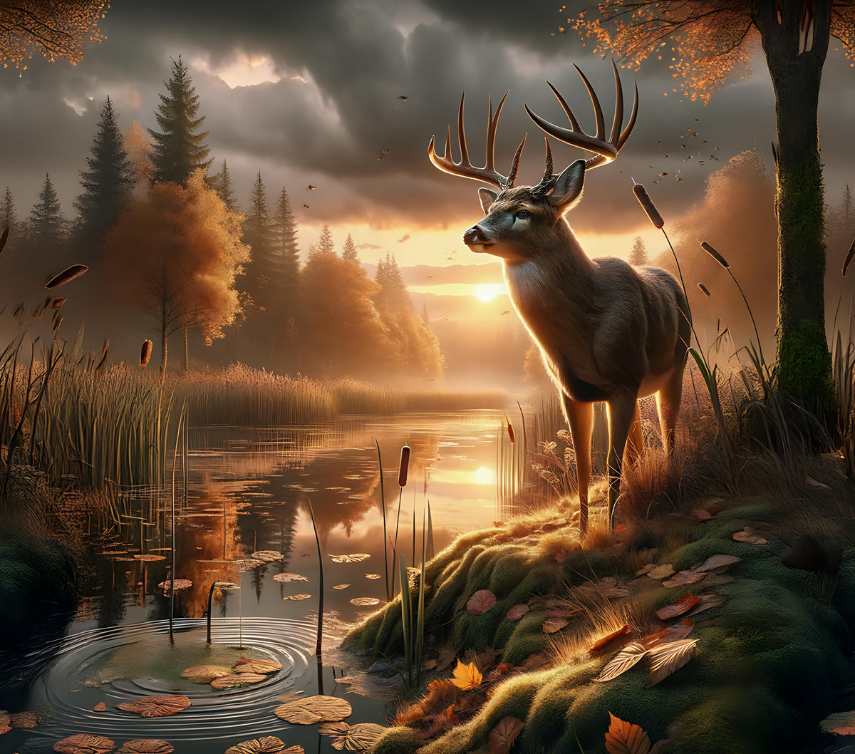 (MID OCTOBER PRE-ORDER) 
WHITETAIL DEER BY BROOKE  (TALL ONLY)