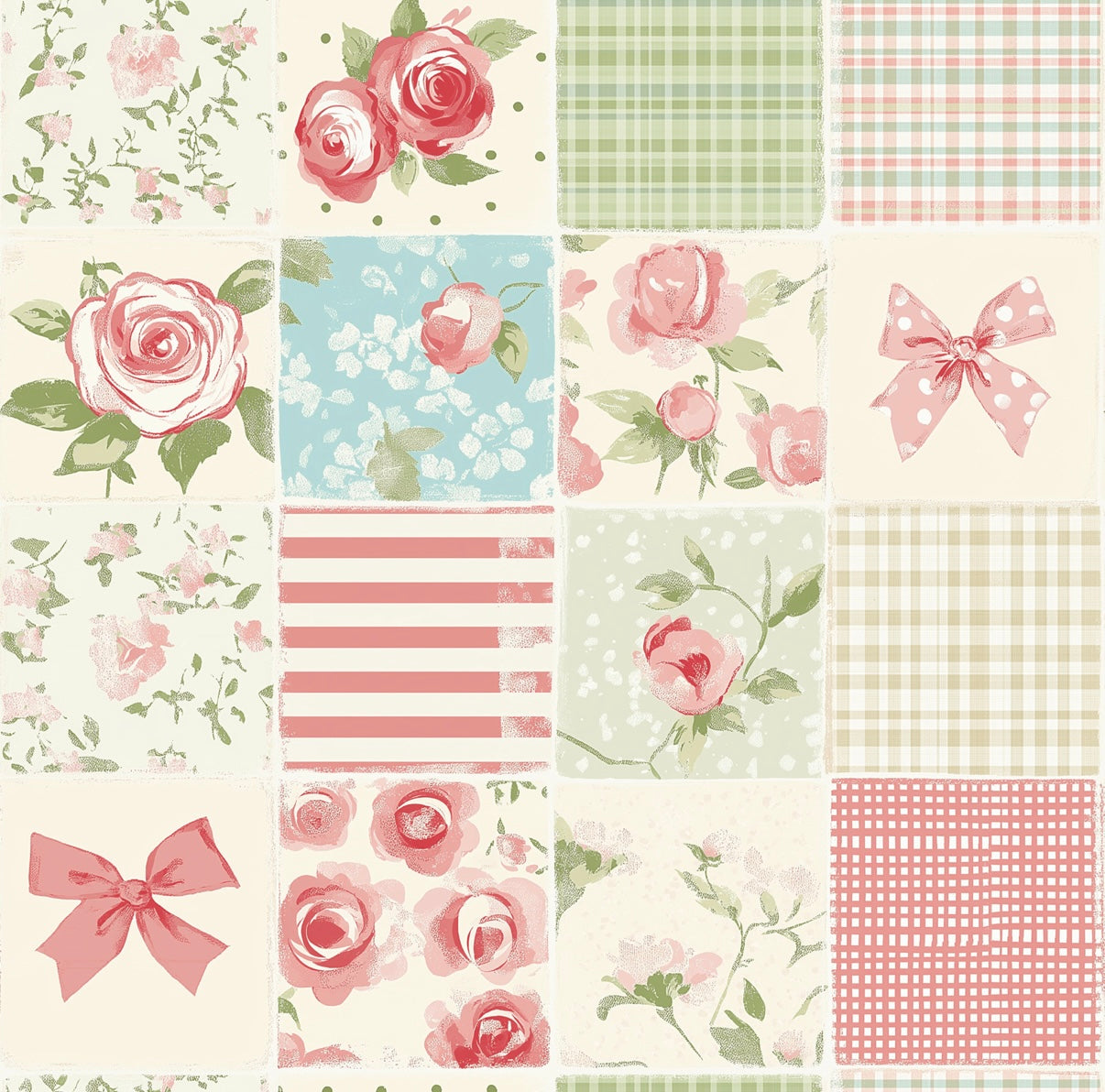LM-ROSE QUILT  (TALL)
