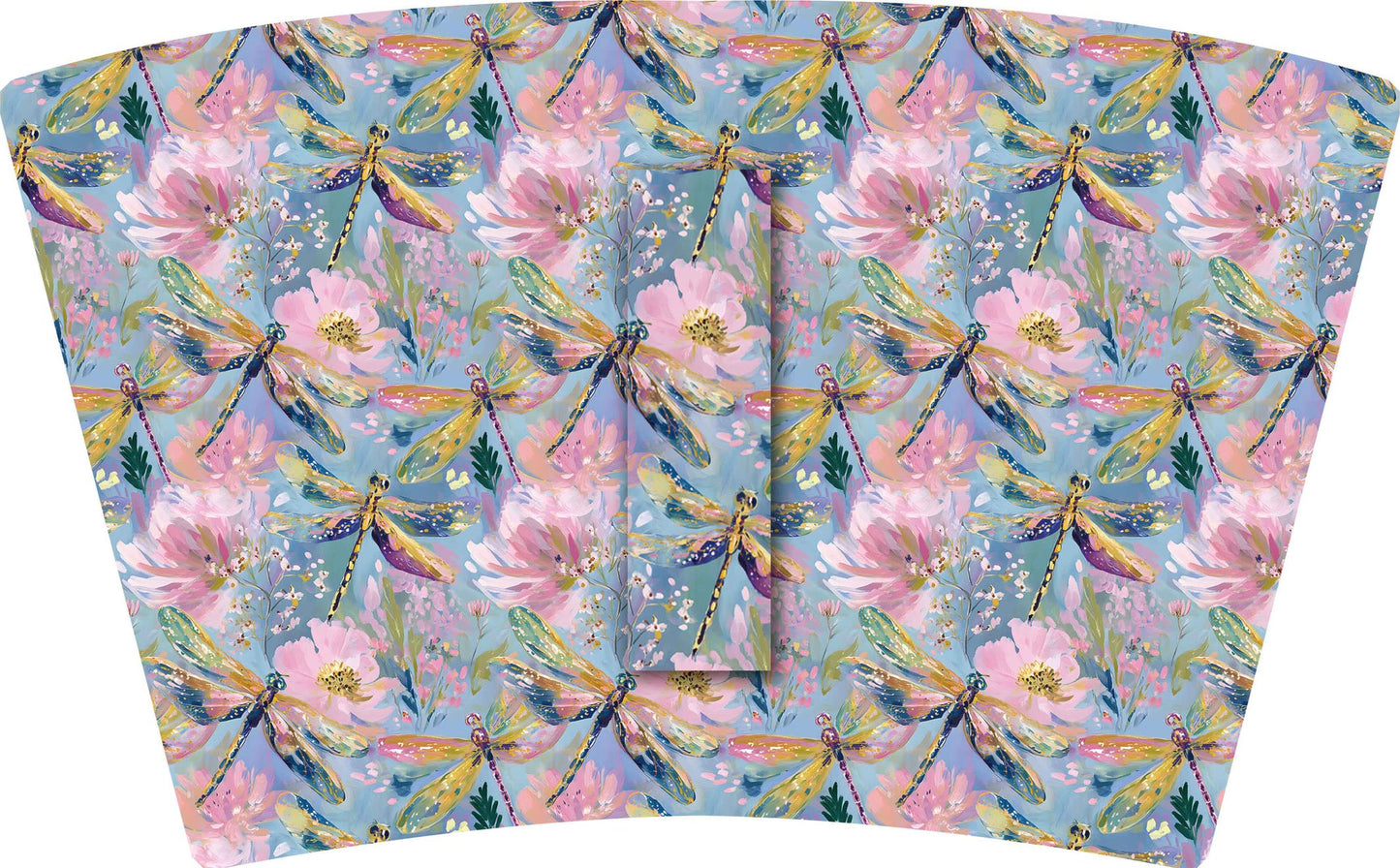 (MID AUGUST PRE-ORDER)   DRAGONFLY & FLOWERS (TALL ONLY)
