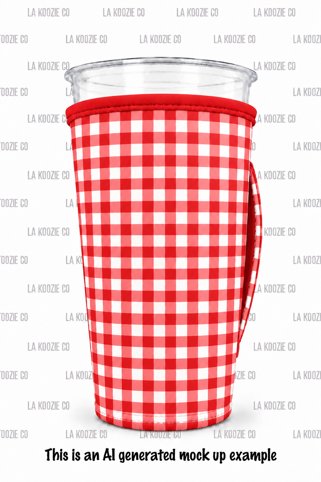 (LATE NOVEMBER PRE-ORDER)SMALL RED  GINGHAM (TALL ONLY)