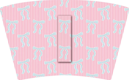 MID AUGUST PRE-ORDER) 
Pink Stripes with Blue Stripe Bows (TALL ONLY)