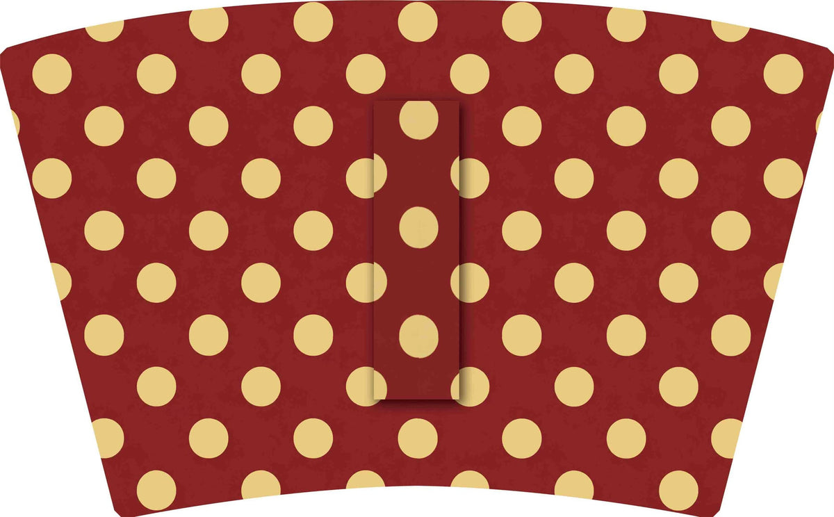 (MID OCTOBER PRE-ORDER) Cardinal Red & Gold Dots (Sorority Inspired -CHI OMEGA) (TALL ONLY)