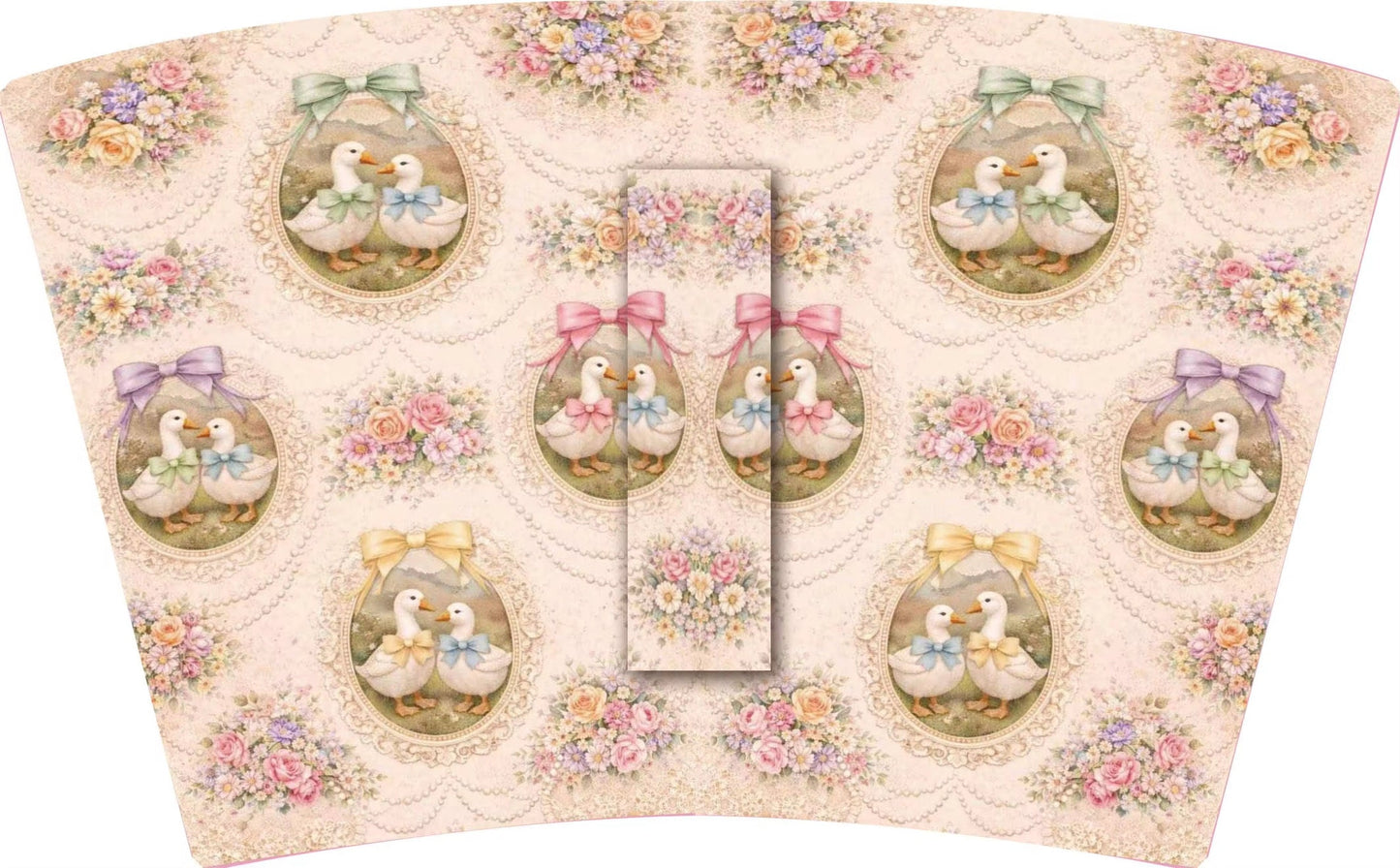 (MID JUNE PRE-ORDER) Porch Geese with Bows & Flowers (TALL ONLY)