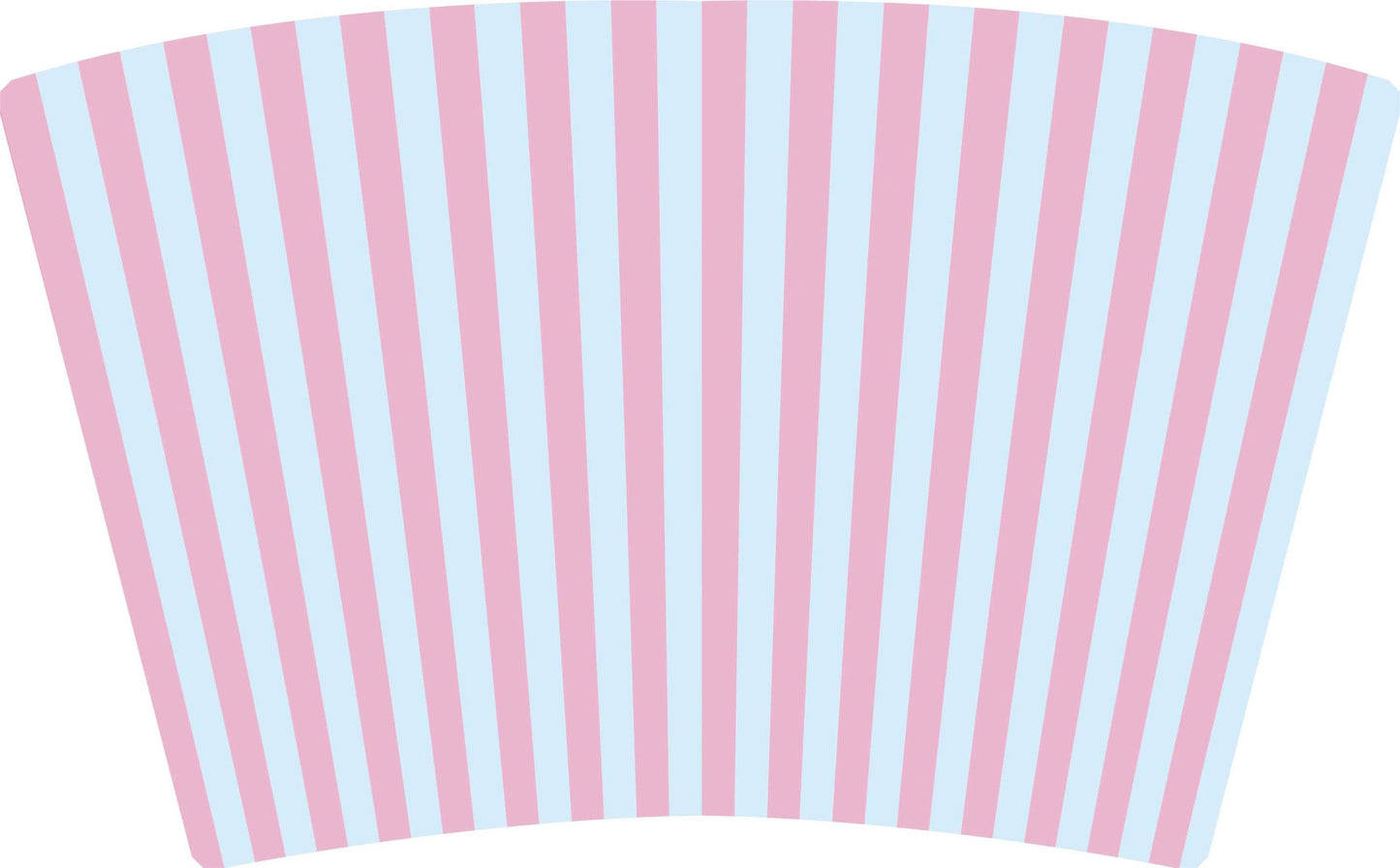(MID AUGUST PRE-ORDER) Pink & Blue Stripes with Pink Bow (TALL ONLY)