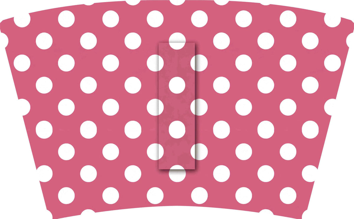 (MID OCTOBER PRE-ORDER) Rose Pink  & White Dots (Sorority Inspired -PHI MU) (TALL ONLY)
