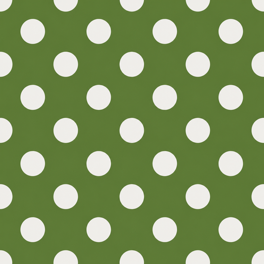 (MID OCTOBER PRE-ORDER) Olive Green & White Dots (Sorority Inspired -KAPPA DELTA) (TALL ONLY)