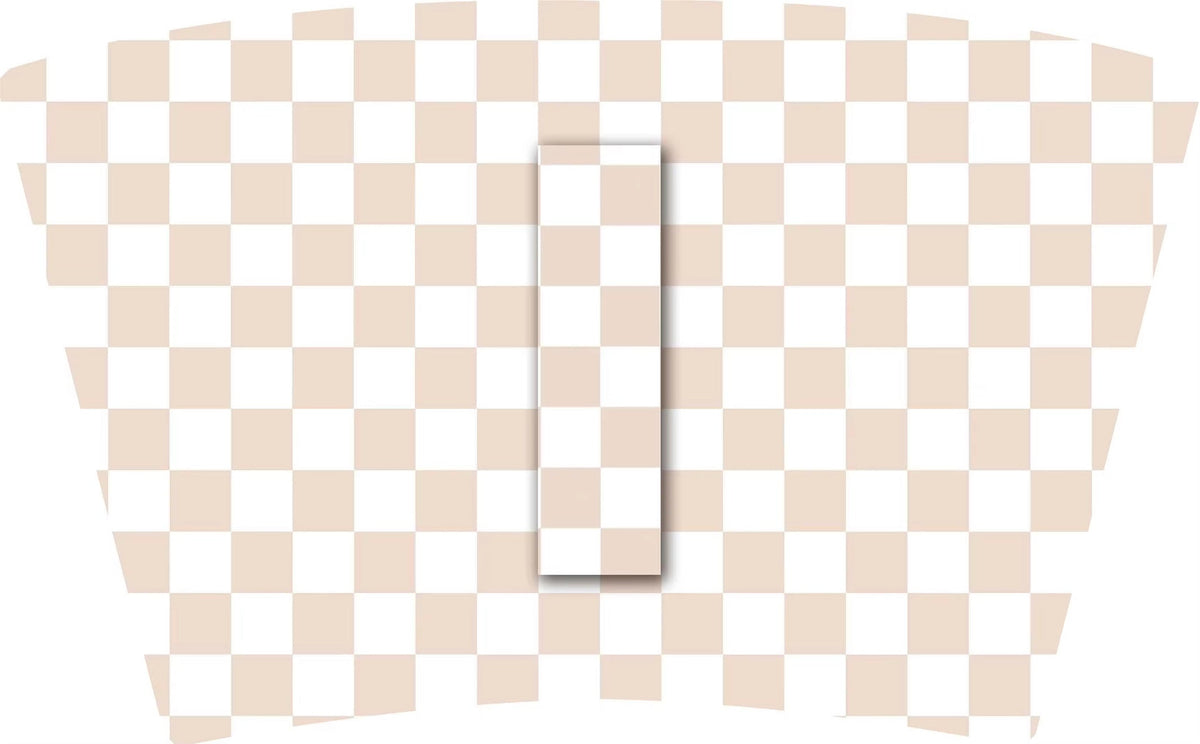 (MID OCTOBER PRE-ORDER) 
TAN & WHITE CHECKER (TALL ONLY)