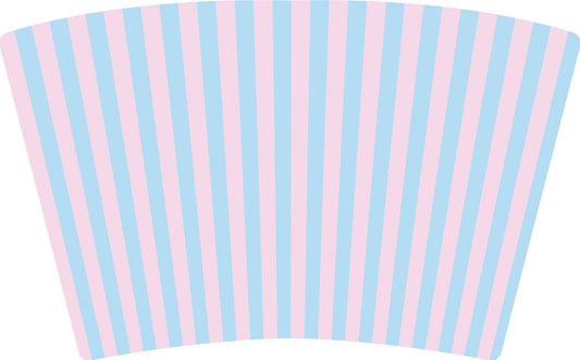 (MID AUGUST PRE-ORDER)    BLUE COTTON CANDY STRIPES (NO BOW) TALL ONLY)