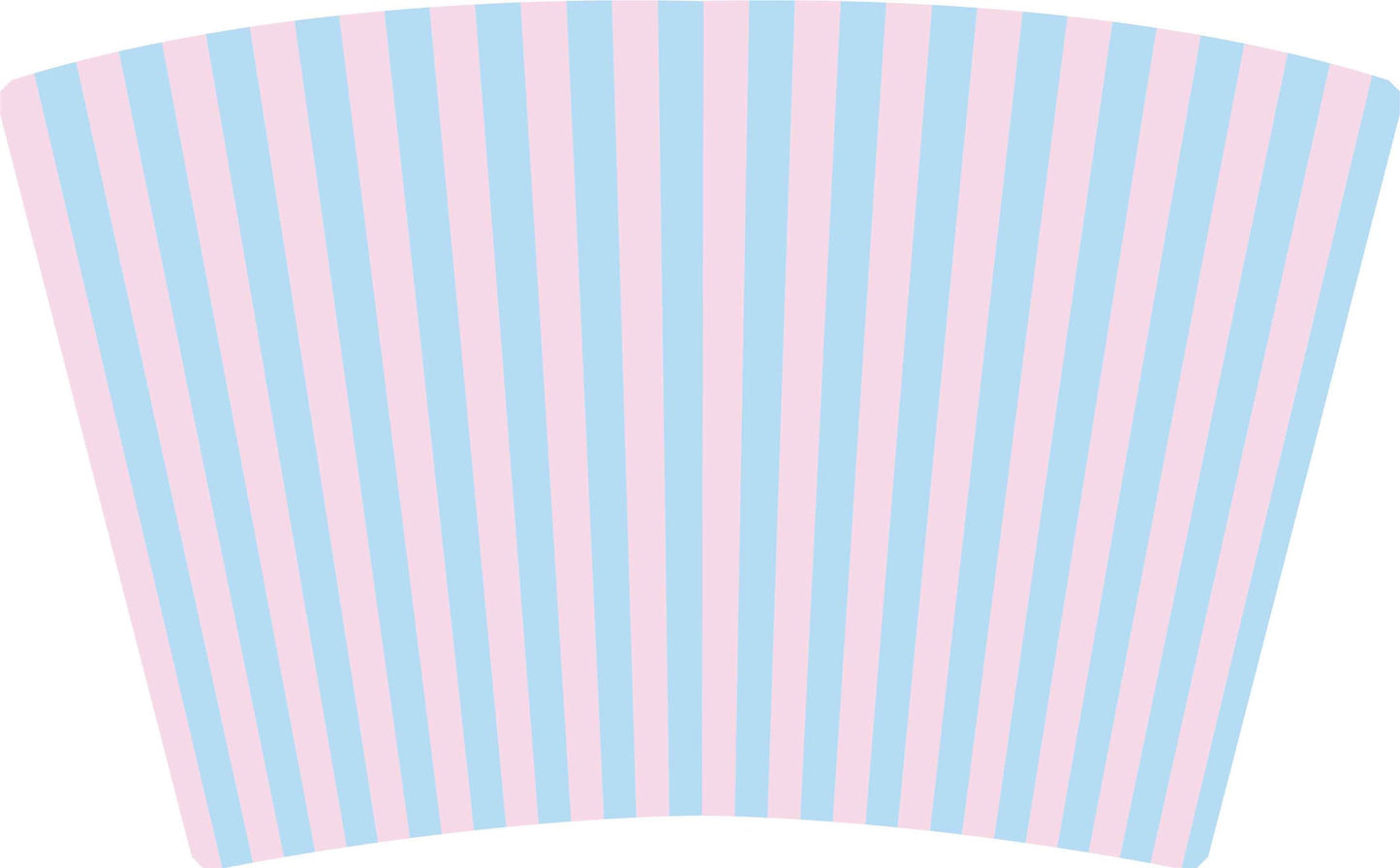 (EARLY SEPTEMBER) BLUE COTTON CANDY STRIPES (NO BOW) (TALL ONLY)