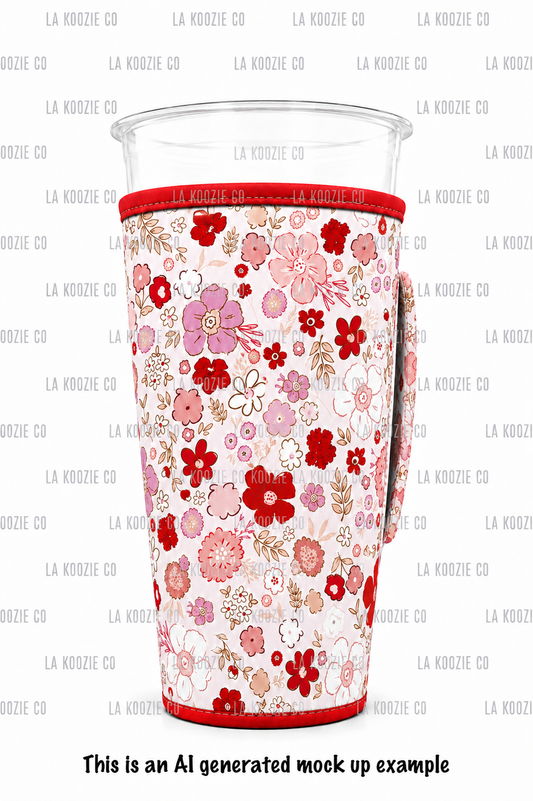 ES-RED & PINK FLOWERS  (TALL ONLY)