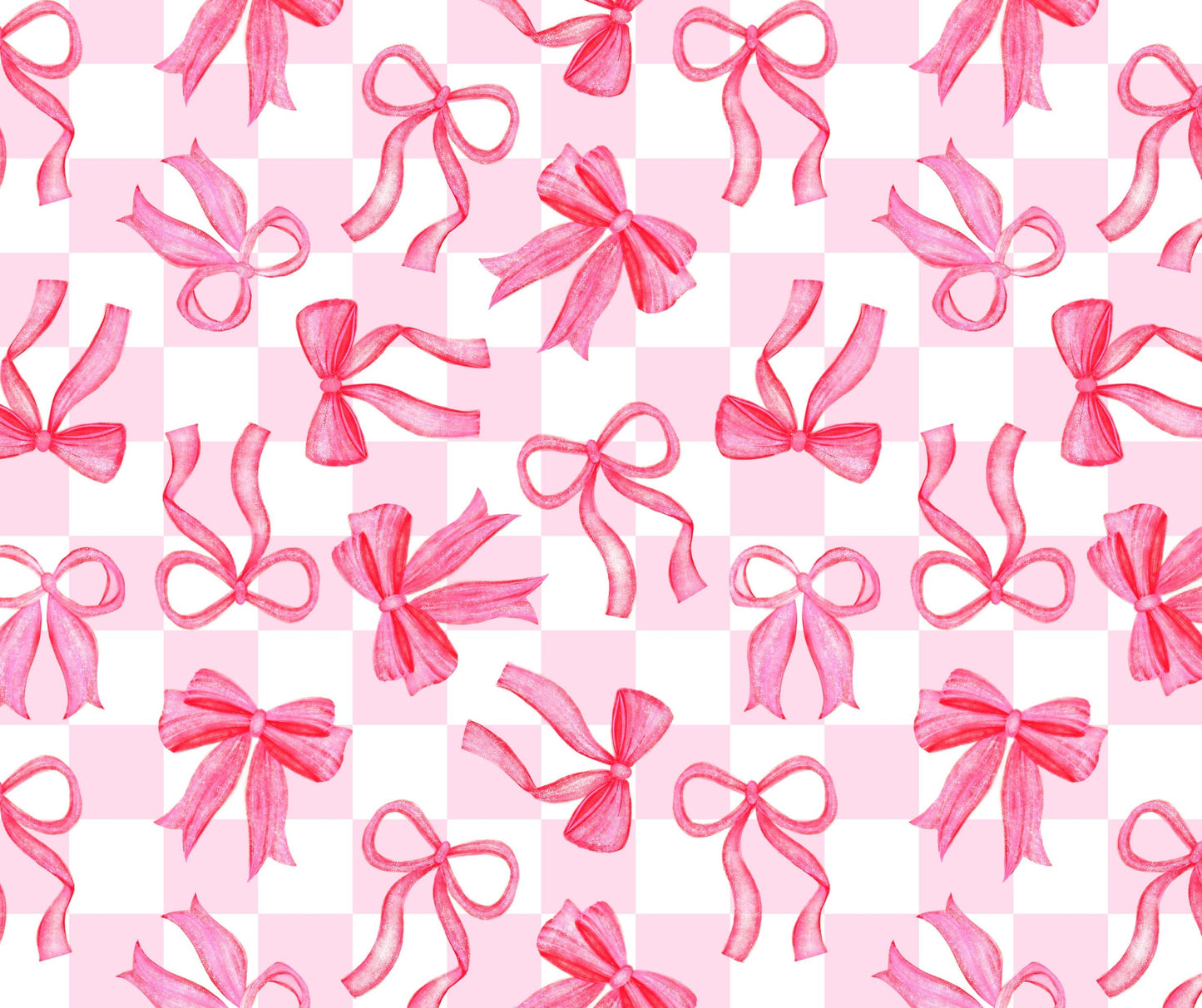 LM-
PINK CHECKERED BOWS   (TALL ONLY)